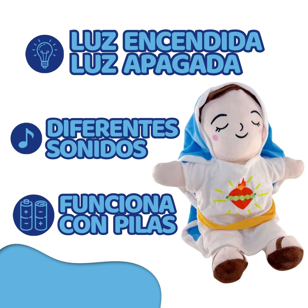 Peluche que Respira de la Virgen María